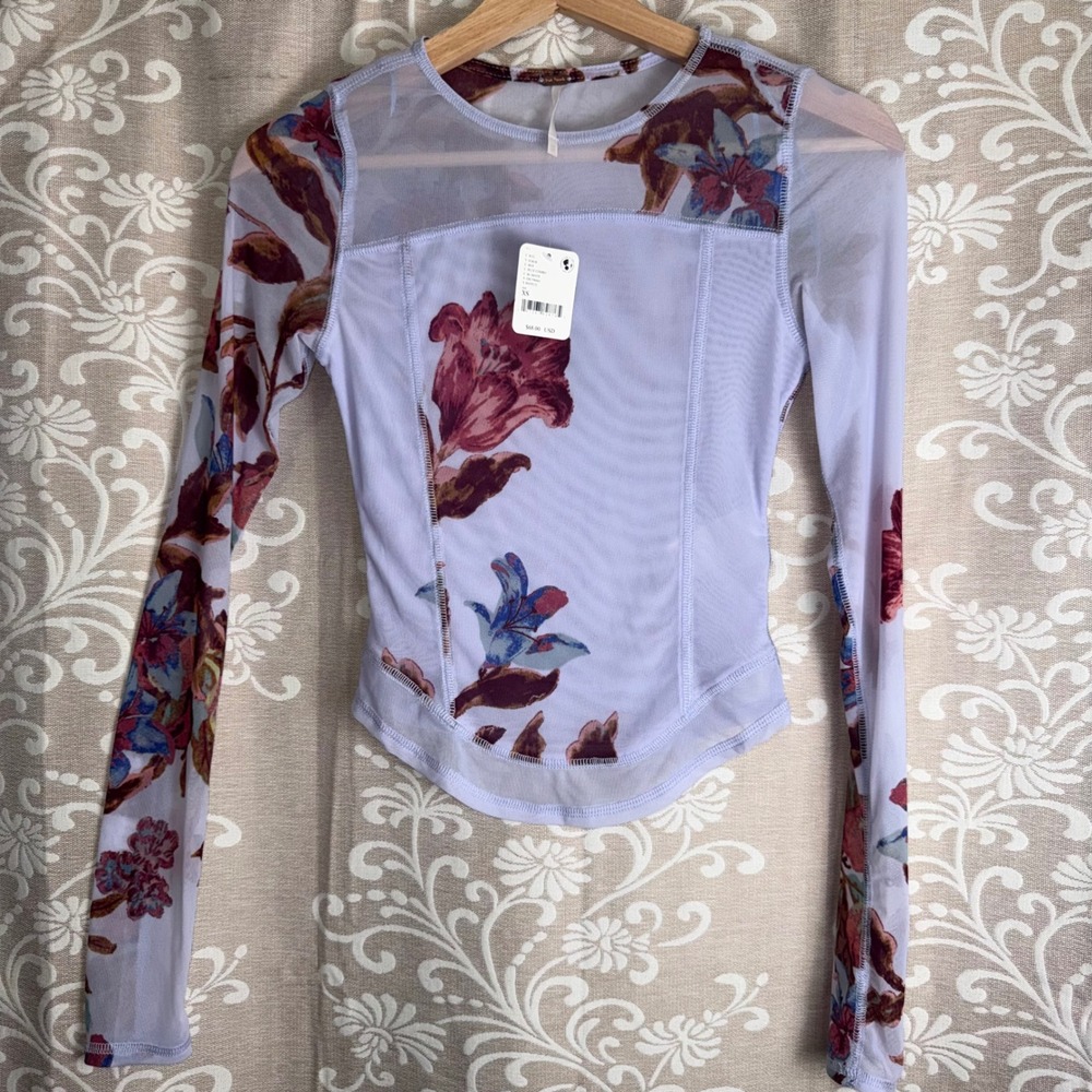 Free People Betty's Garden Top New